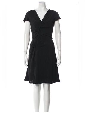 *Like New* J. Mendel Black Pleated Mini Dress Size 0